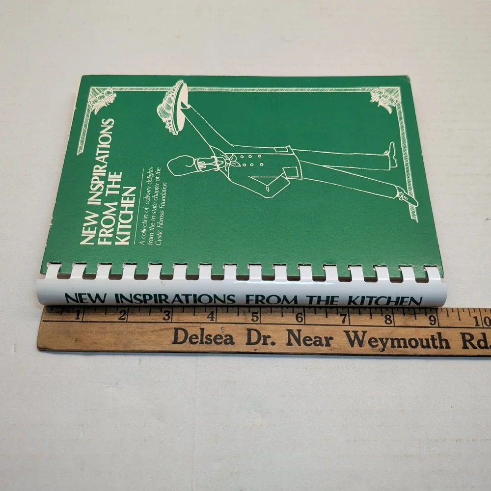 New Inspirations From The Kitchen Cookbook 1986 Cystic Fibrosis Foundation PA NJ